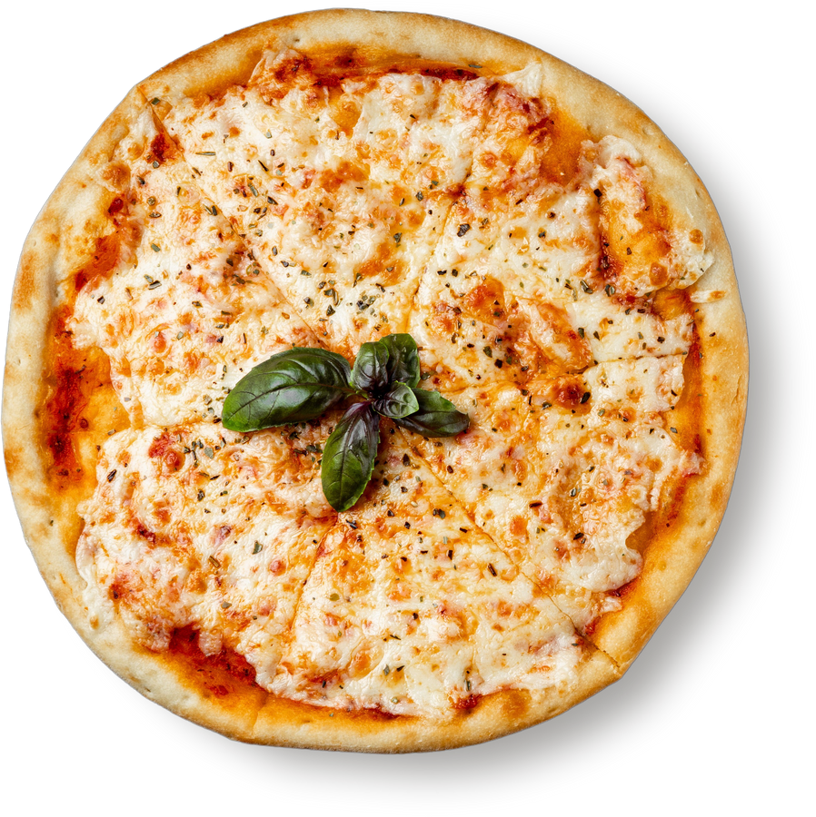 Isolated Pizza on White